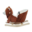 Cavallo a Dondolo in Legno Orso per Bambini Marrone 
