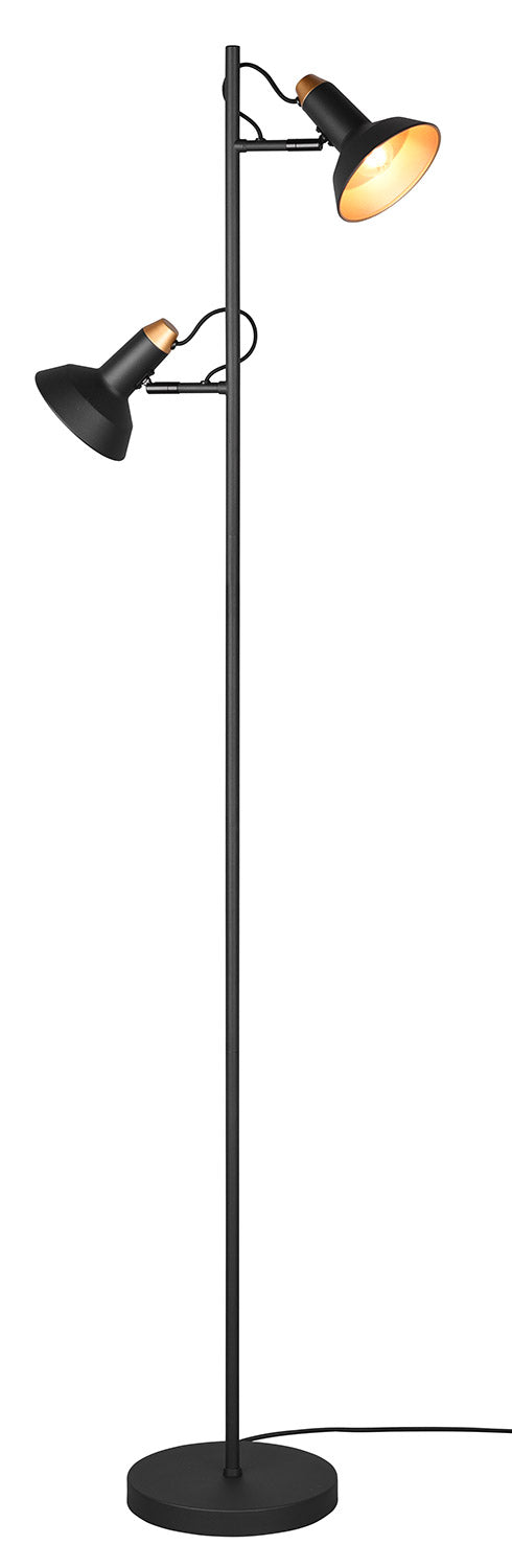 Piantana da Interno Attacco E14 in Metallo Nero Opaco online