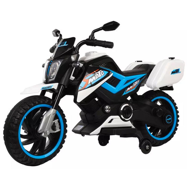 Elektromotorrad für Kinder 12V Motocross Enduro Blau sconto