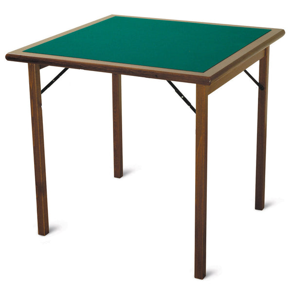 sconto Klappbarer quadratischer Spieltisch 80x80 cm in Wood Green Cloth von Blacksmith Tournament