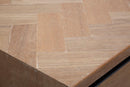 Console Malé 110x40x80 cm Legno di Abete e Impiallacciatura di frassino e MDF e in Ferro Marrone e Grigio