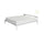 Topper Memory Con Fodera in Poliestere e Canapa Bianco Varie Misure