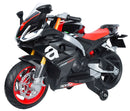 Moto Elettrica per Bambini Licenza Ufficiale Aprilia RS660 12V 3,5Ah Nero       