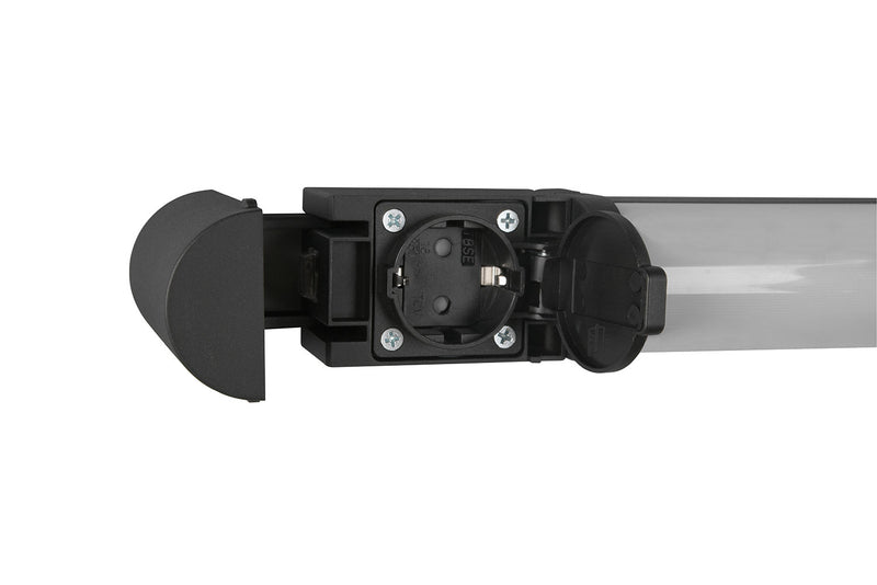 Applique da Interno a LED SMD in Tessuto Nero Opaco