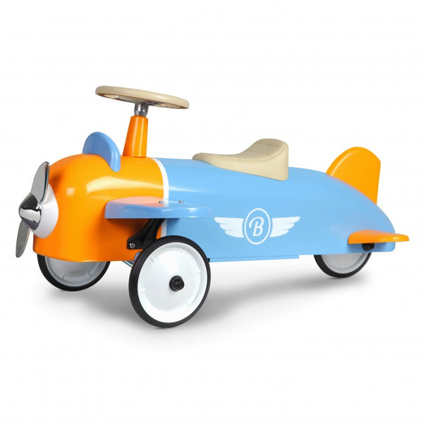 Oldtimer-Flugzeug-Aufsitzauto für Kinder Baghera Speedster Sky Blue sconto