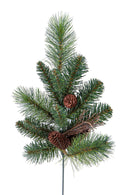 Set 6 Rami Pino con Pigne 12 Tips H48 cm Verde