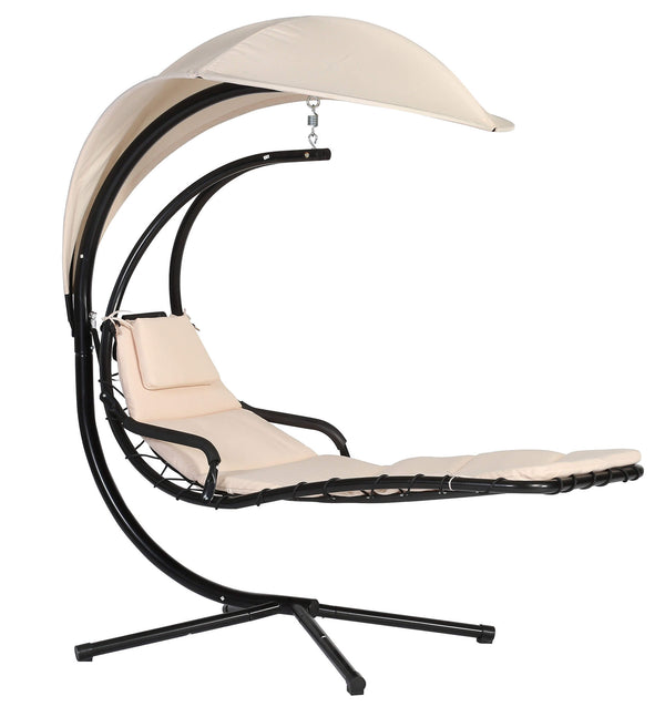 sconto Bauer Ecru Stahl hängende Gartenschaukel