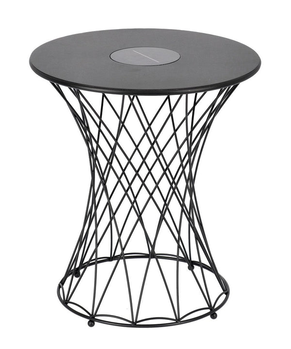 prezzo Tavolino da Salotto Ø40x45 cm in Acciaio Jevan Nero