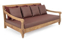 Divano Letto da Esterno Daybed 190x112x81h cm con Cuscini Bali Wine Fsc