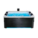 Vasca Idromassaggio da Esterno Spa Smontabile 180x180x65 cm 6 Persone Oslo Plus Pannello OLED