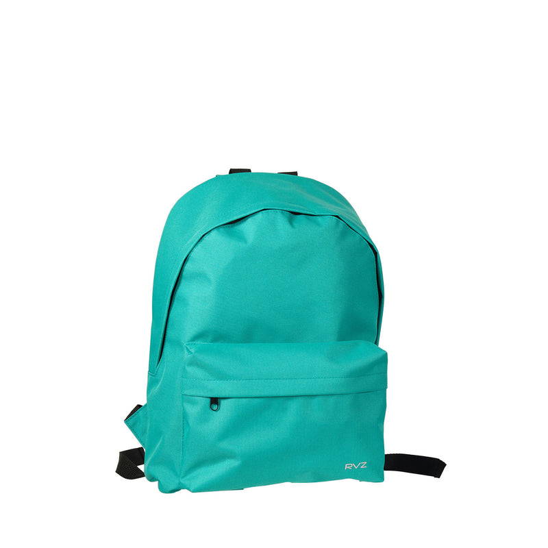 Zaino in Poliestere con Tasca Frontale e Spallacci Imbottiti Ravizzoni Madrid Verde Acqua 