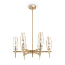 Lampadario House in Metallo Lita Opaco Oro