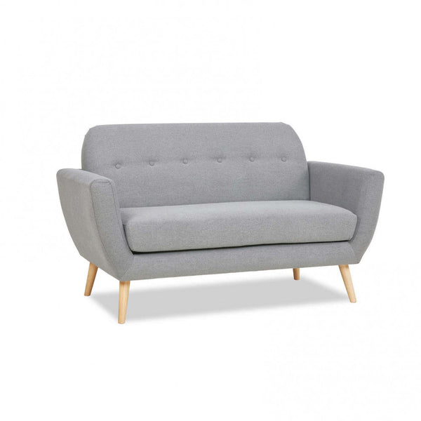 Burton 2-Sitzer-Sofa 147 x 79 x 86 h cm in hellgrauem Stoff online