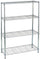 Regal aus verchromtem Stahl 4 Ebenen 36X90X137Cm Tosini Light AC1436-4