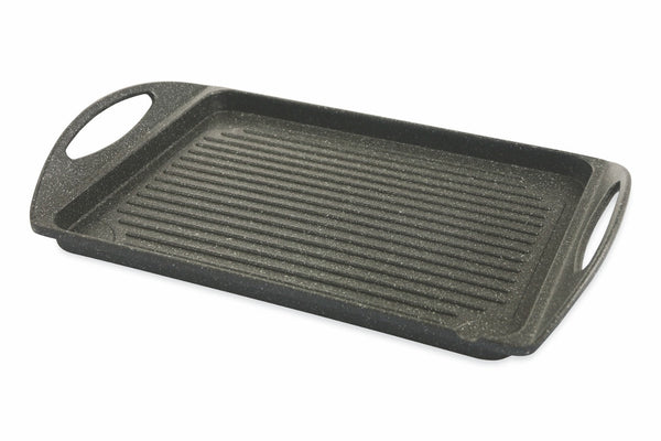 Soriani Marble Steak Rechteckige Antihaft-Aluminium-Grillpfanne 45 x 27 cm acquista