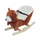 Cavallo a Dondolo in Legno Orso per Bambini Marrone 