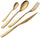 Service Besteckset 24 Teile aus Stahl 18/10 PVD Eme Etoile Gold