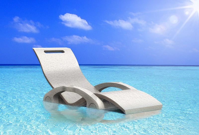 Lettino Chaise Longue Galleggiante da Esterno Giardino Arkema Serendipity Blu