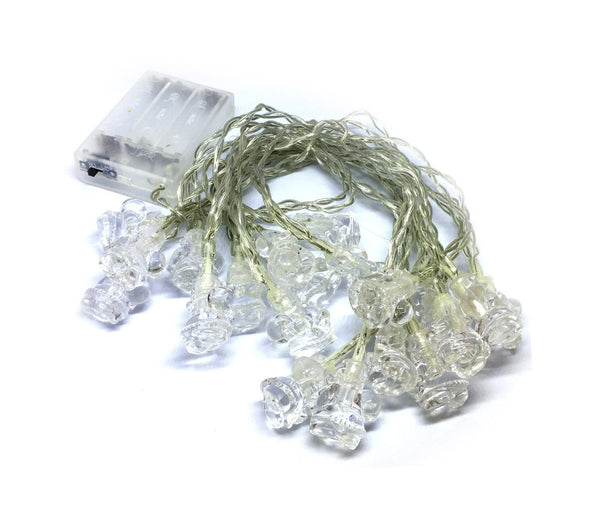 online Weihnachtsbeleuchtung 20 weiße LEDs in Form des Weihnachtsmanns für den Innenbereich