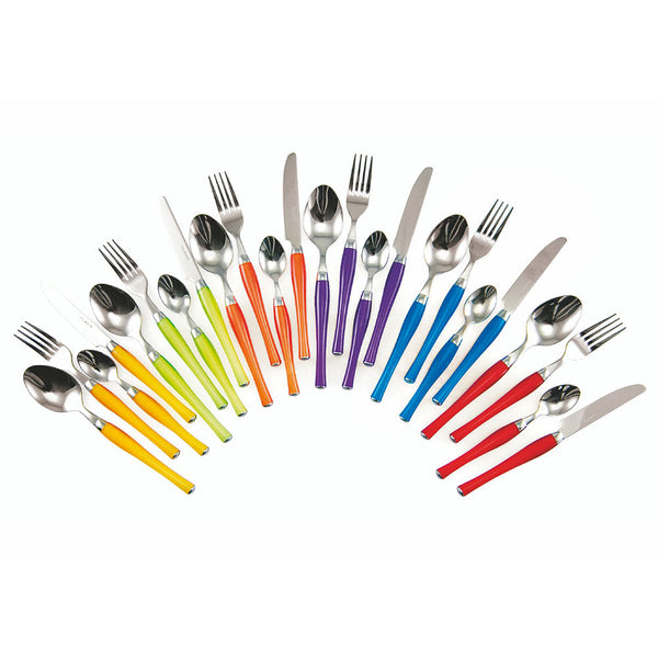 Service Set Besteck 24-teilig in Edelstahl Villa d'Este Fusion Rainbow sconto