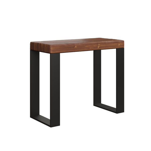 sconto Consolle Allungabile 90-290x40x77 cm in Nobilitato Marrone