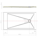 Piatto Doccia in Pietra Fosterberg Silene Antracite Varie Misure