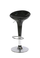 Sgabello da Bar in Abs Nero Ed Acciaio Tosini Hc 148K