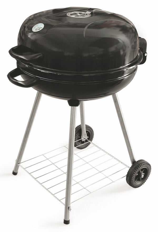 acquista Runder Holzkohlegrill mit Rädern Soriani Sun-Day Black