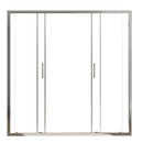 Porta Parete Doccia 2 Ante Scorrevoli in Cristallo Trasparente 6mm H195 Bonussi Giuly Varie Misure