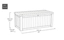 Baule da Esterno Keter Deco Box 150G 151,7x72,5x70 cm in DecoCoat Effetto Legno Noce