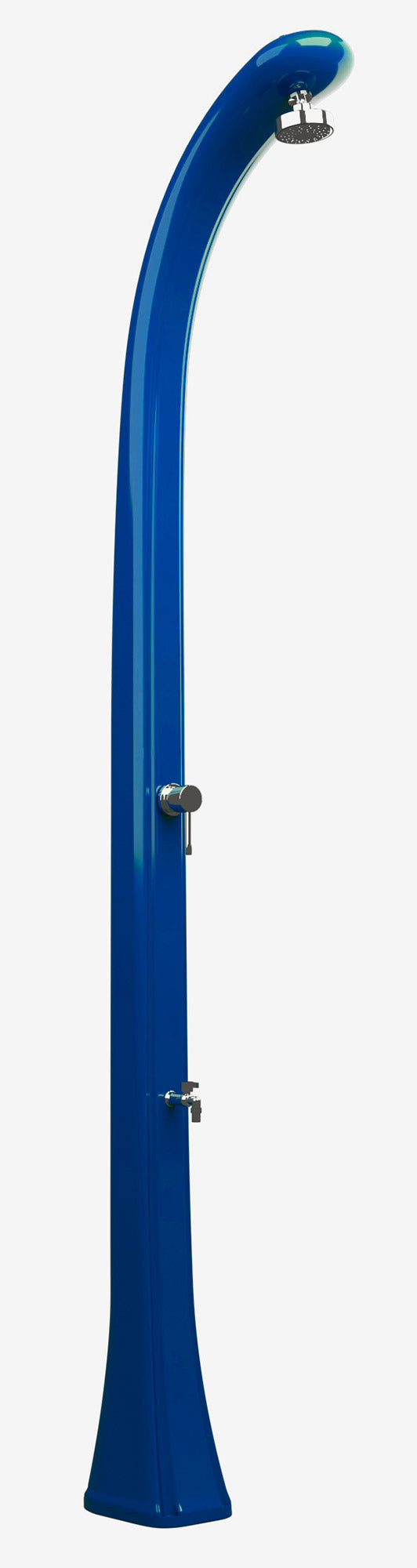 Doccia Solare da Esterno Giardino 20L Miscelatore e Lavapiedi Arkema Happy One Blu