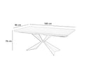 Tavolo Fisso 160x90x76 cm in Rovere Impiallacciato Stark Naturale