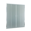 Porta Parete Doccia 2 ante Scorrevoli Centrali in Cristallo Opaco 6mm H195 Bonussi Tosca Varie Misure