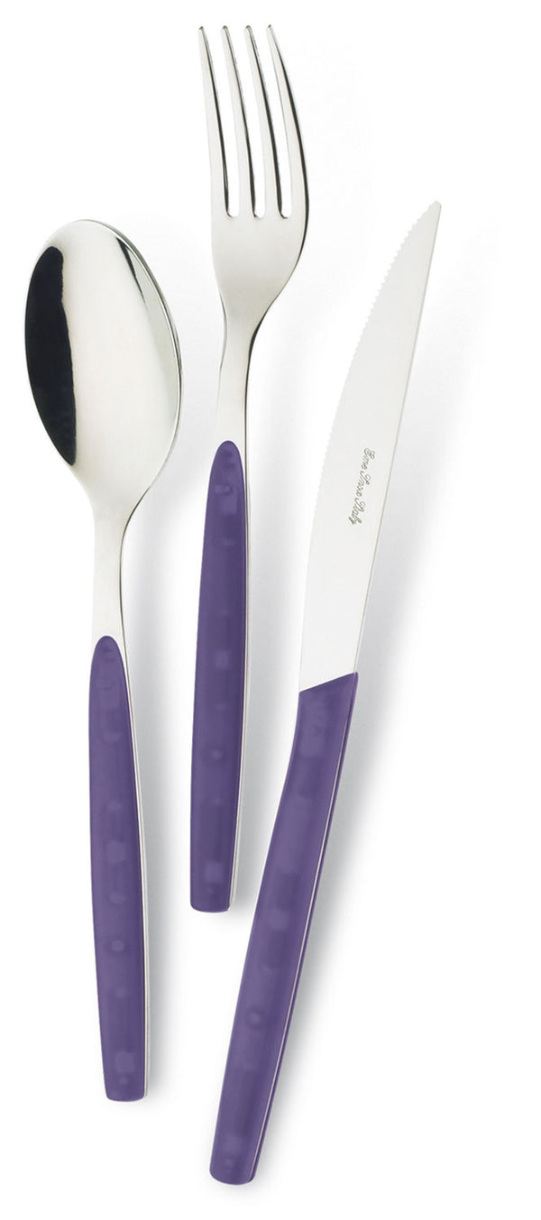 sconto Servizio Set di Posate 24 pezzi in Acciaio Inox Eme Dream Lilla 25