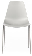 Set 4 Sedie 49x48,5x88 cm in Polipropilene Grigio Chiaro