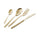 24-teiliges Besteckservice aus 18/10 PVD-Stahl Eme Eleven Gold