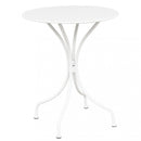 Tavolo Bristol Ø60x71h cm in Acciaio Bianco