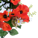 Set 2 Bouquet Artificiale Papaveri Artificiale/daisy X 14 44 cm 