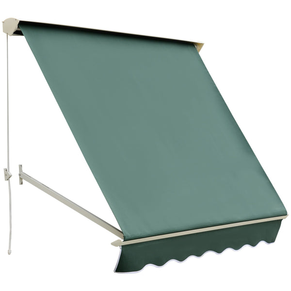Fallmarkise 180×70 cm aus Aluminium und grünem Polyester online