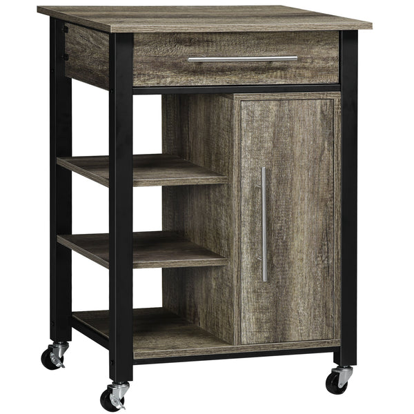 prezzo Küchenwagen 60 x 50 x 84,5 cm aus brauner Spanplatte