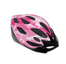 Casco JUNIOR Aereodinamico per Bambini Misura 52-56 cm con Fori di Aerazione Rosso o Rosa