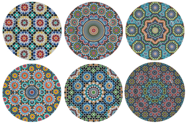 Set 6 Platzteller aus Metall Ø33 cm Villa d'Este Home Tivoli Marrakesch sconto