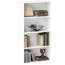 Mobile Libreria a 4 Ripiani 60x24x115,5 cm Scaffali regolabili in Legno Bianco  