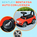 Macchina Cavalcabile a Spinta per Bambini Licenza Ufficiale Bentley Bentayga Rosso   