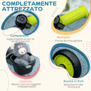 Triciclo per Bambini 70,5x50x58 cm con Seduta Regolabile e Campanello Nero  