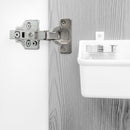 Cerniera a Scodellino 35 mm Mezzo Collo Chiusura Ammortizzata 100° Basette Euro 20 Pezzi Emuca