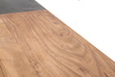 Mobile Mumbai 175x40x77 cm in Legno di Acacia e in Ferro Marrone e Nero