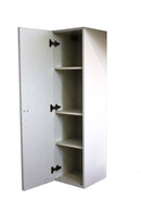 Mobile Pensile da Bagno a Colonna 1 Anta in Melaminico Laccato 33,5x36x94cm TFT Primo Bianco