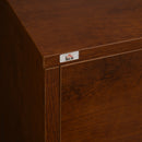 Mobile Buffet Stile Industriale 120x40x83 cm con Armadietto 2 Ante e 3 Cassetti Marrone