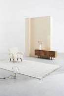 Tappeto 160x230 cm Senuri in Tessuto Beige